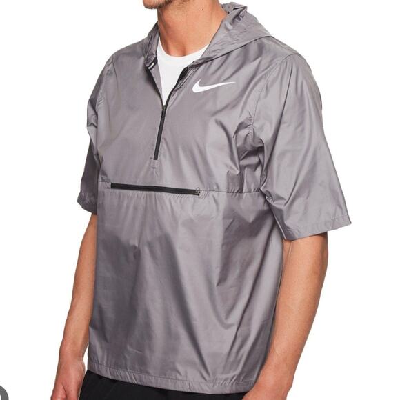 Nike Shield Running Blue Short Sleeve Pullover Windbreaker Sz S - Picture 6 of 15